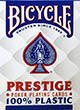 Jeu 54 Cartes Bicycle Prestige Bleu 100% Plastic - ref.3734
