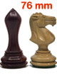 Pièces D'échecs En Ebène 76mm - Modèle Alexandria - ref.8229