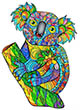 Puzzle En Bois : Adorable Koala 120p - ref.10786